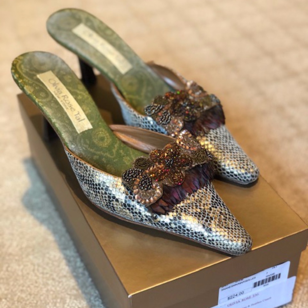 Olivia Rose Tal sexy mules!